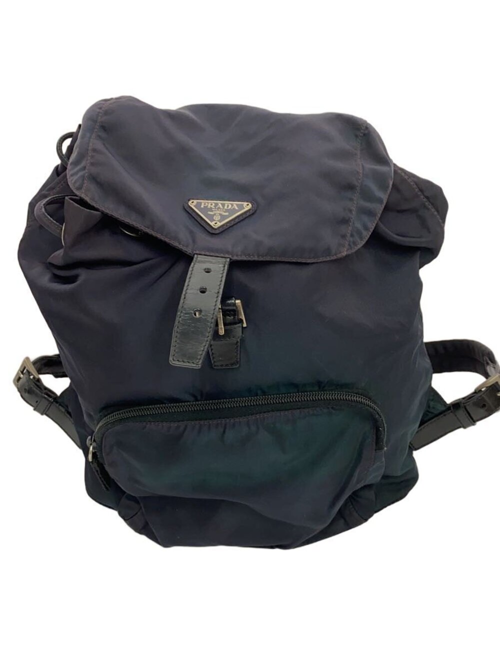 Prada Backpack Daybag Rucksack Navy Blue Major
